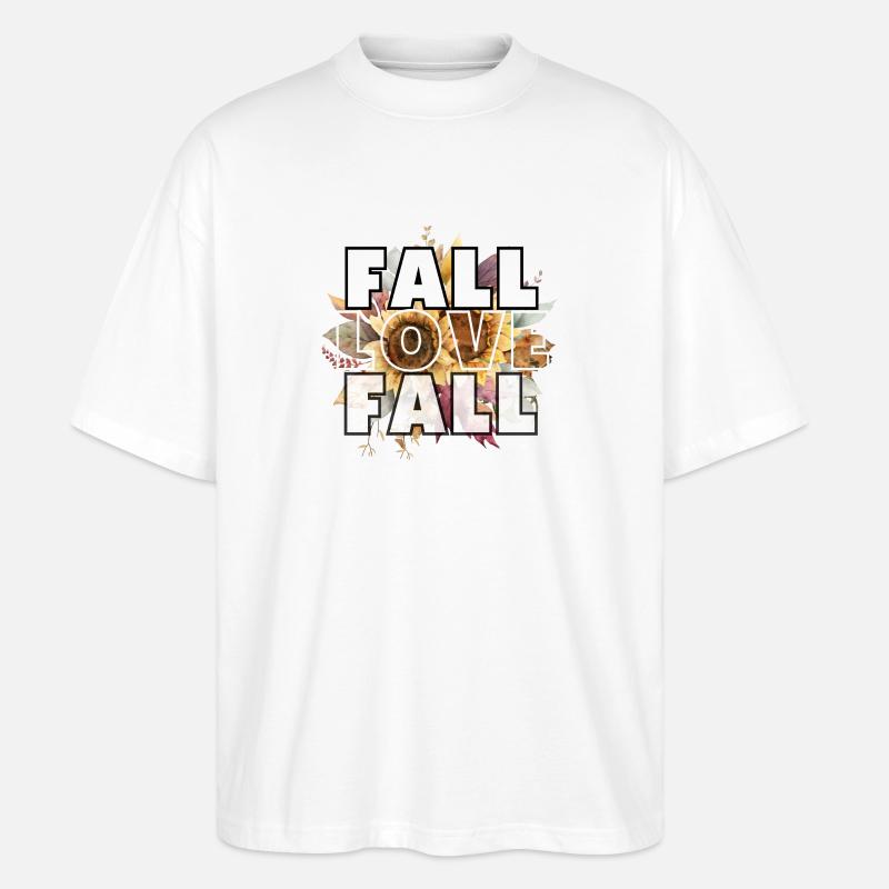 Fall, Love, Fall - Stanley/Stella Oversized Unisex Bio T-Shirt Blaster 2.0 - Weiß