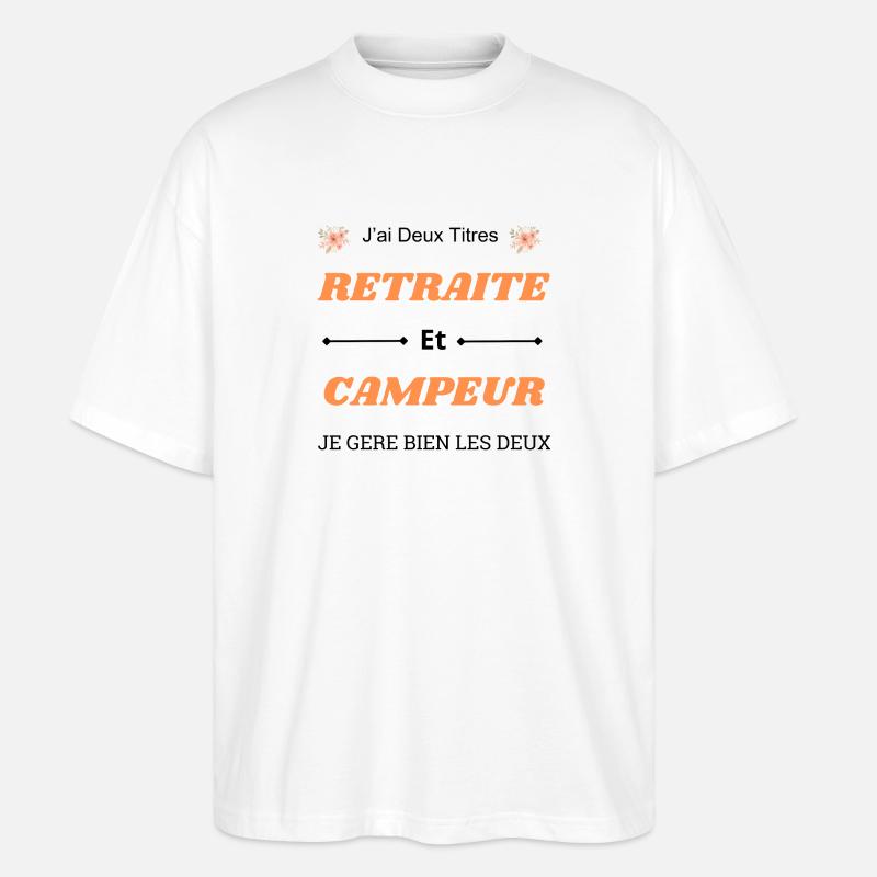 Ich habe zwei Titel - Stanley/Stella Oversized Unisex Bio T-Shirt Blaster 2.0 - Weiß