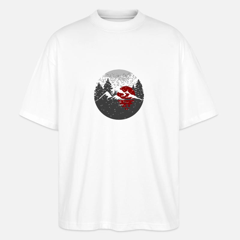 Kodamaen Bonsai Logo - Stanley/Stella Oversized Unisex Bio T-Shirt Blaster 2.0 - Weiß