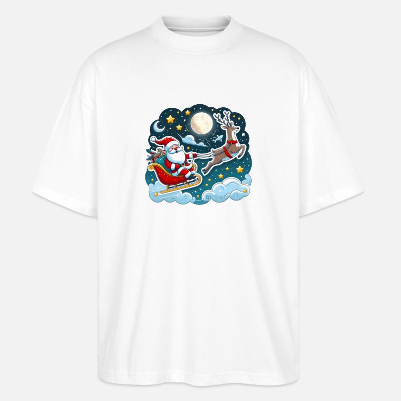 Weihnachten - Stanley/Stella Oversized Unisex Bio T-Shirt Blaster 2.0 - Weiß