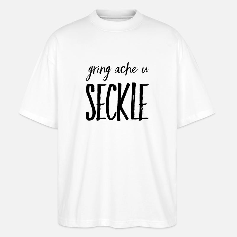 Gring ache u seckle - Stanley/Stella Oversized Unisex Bio T-Shirt Blaster 2.0 - Weiß