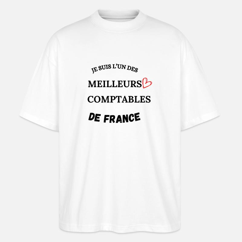 Buchhalter - Wirtschaft - Buchhaltung - Stanley/Stella Oversized Unisex Bio T-Shirt Blaster 2.0 - Weiß