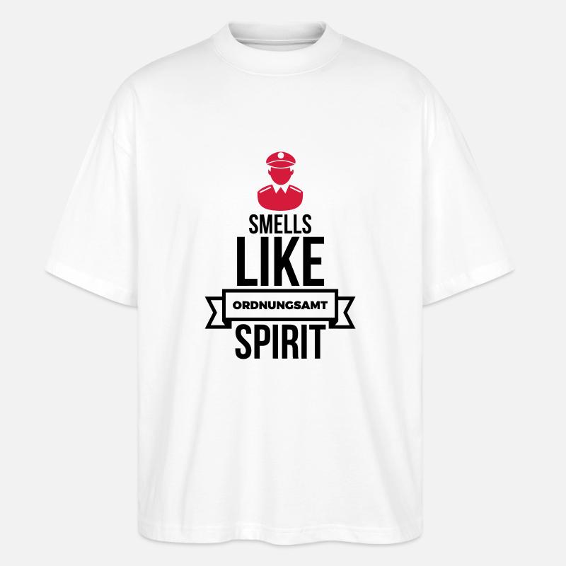 Smells Like Ordnungsamt Esprit - T-shirt bio Blaster 2.0 coupe oversize Stanley/Stella Unisexe - blanc