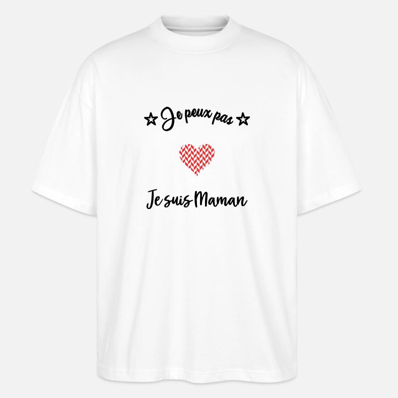 FÊTE DES MÈRES. MAMAN - T-shirt bio Blaster 2.0 coupe oversize Stanley/Stella Unisexe - blanc