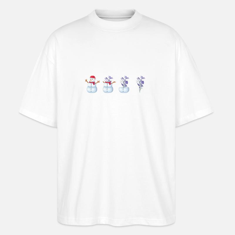 Printemps | Printemps | Fleur | Fleurs | Soleil - T-shirt bio Blaster 2.0 coupe oversize Stanley/Stella Unisexe - blanc