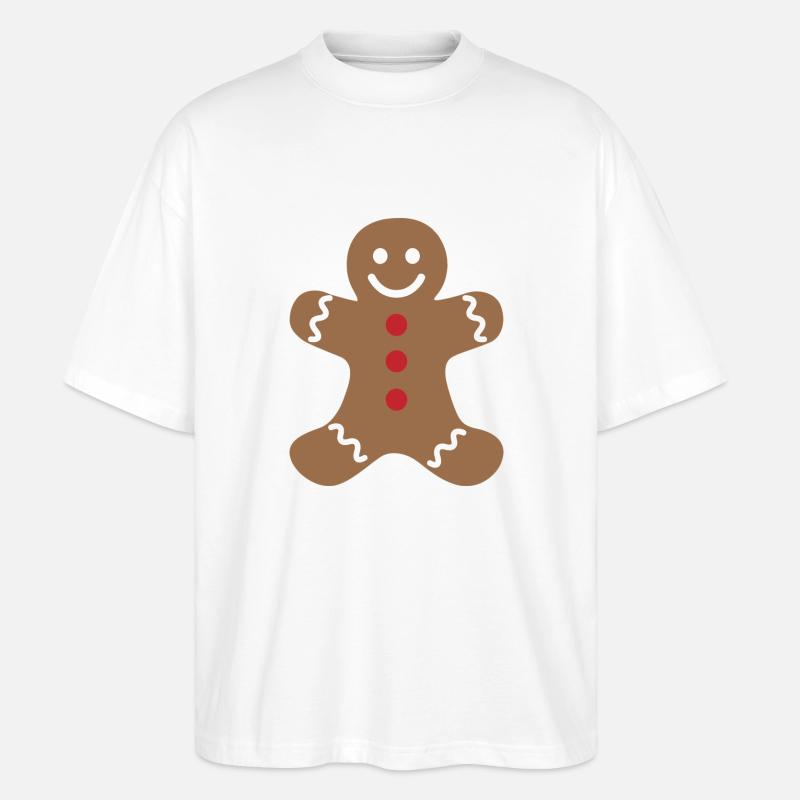 Lebkuchenmann - Stanley/Stella Oversized Unisex Bio T-Shirt Blaster 2.0 - Weiß