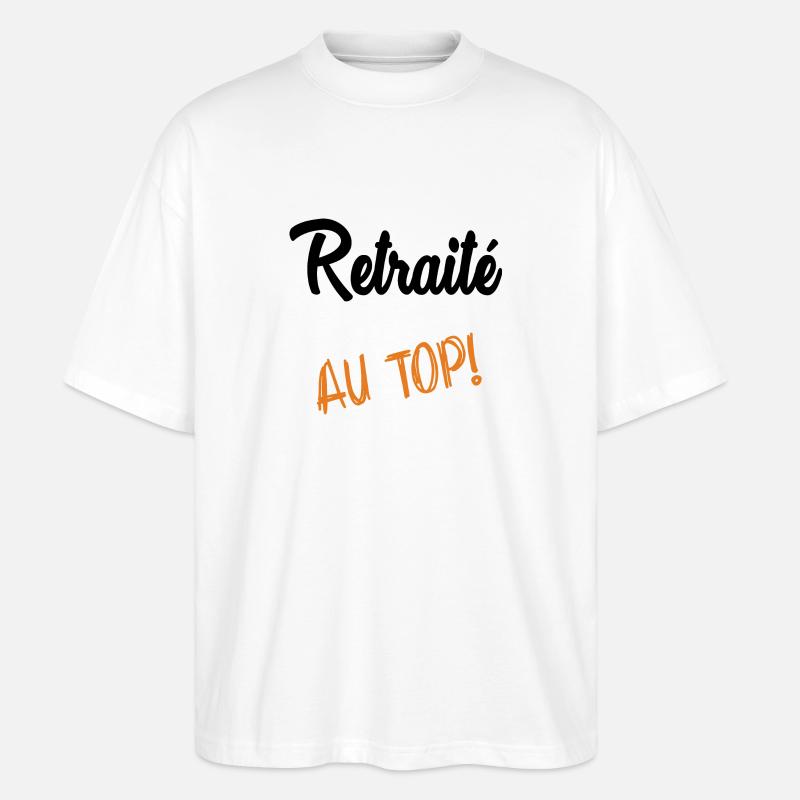 RUHESTAND - Stanley/Stella Oversized Unisex Bio T-Shirt Blaster 2.0 - Weiß