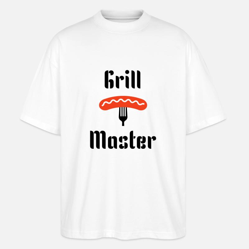 grill master2 - Stanley/Stella Oversized Unisex Bio T-Shirt Blaster 2.0 - Weiß