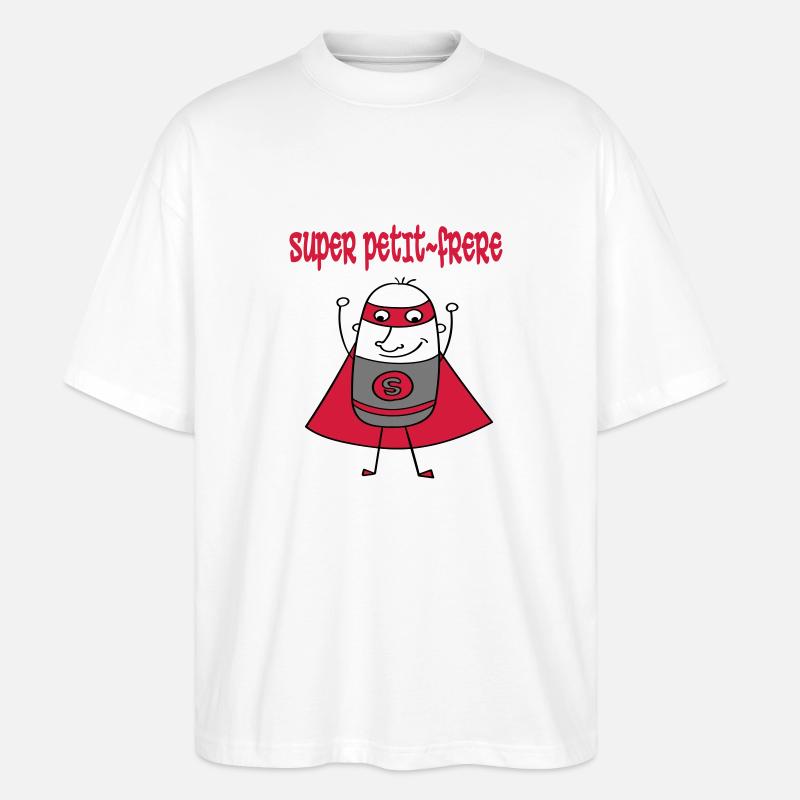 Super petit-frere - Stanley/Stella Oversized Unisex Bio T-Shirt Blaster 2.0 - Weiß