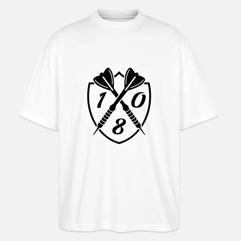 180 darts - Stanley/Stella Oversized Unisex Bio T-Shirt Blaster 2.0 - Weiß