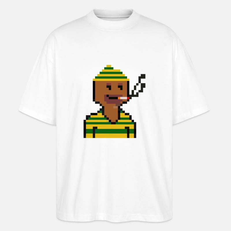 Josef steam engine - Stanley/Stella Oversized Unisex Bio T-Shirt Blaster 2.0 - Weiß