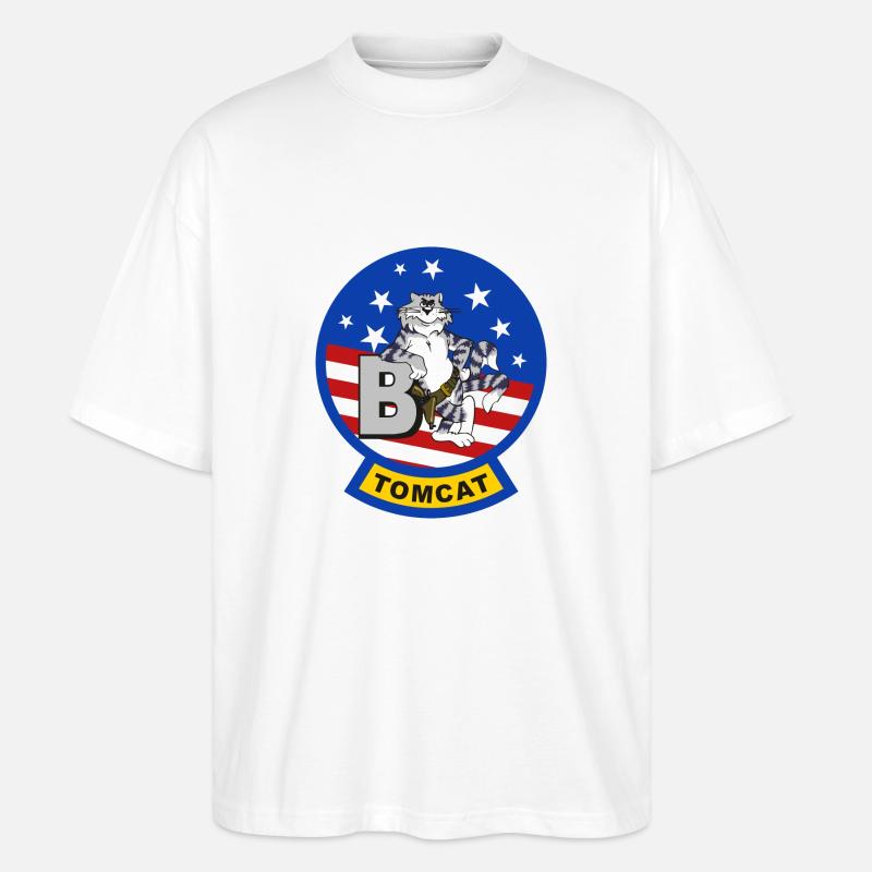 Tomcat F-14 B - Stanley/Stella Oversized Unisex Bio T-Shirt Blaster 2.0 - Weiß