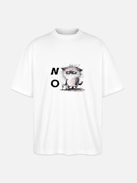 that says no to everything - Stanley/Stella Oversized Unisex Organic T-shirt Blaster 2.0 - white