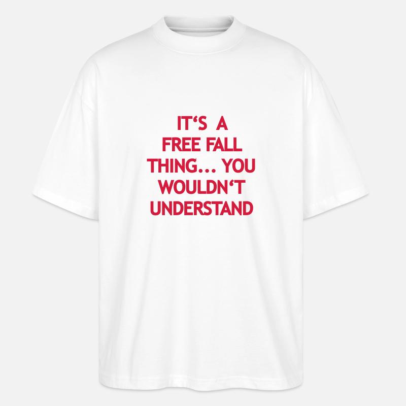 Freefall Thing - Stanley/Stella Oversized Unisex Bio T-Shirt Blaster 2.0 - Weiß