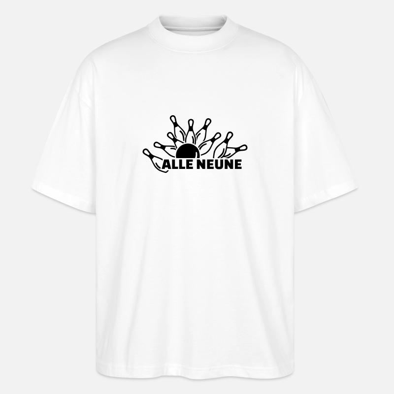 Kegeln - Stanley/Stella Oversized Unisex Bio T-Shirt Blaster 2.0 - Weiß