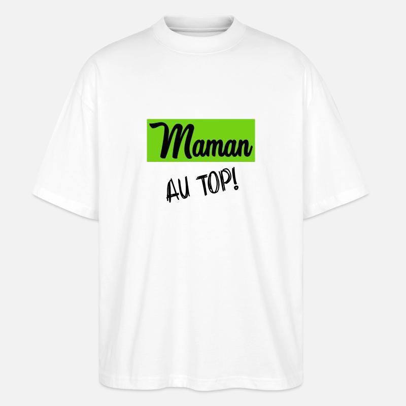 MAMAN - T-shirt bio Blaster 2.0 coupe oversize Stanley/Stella Unisexe - blanc