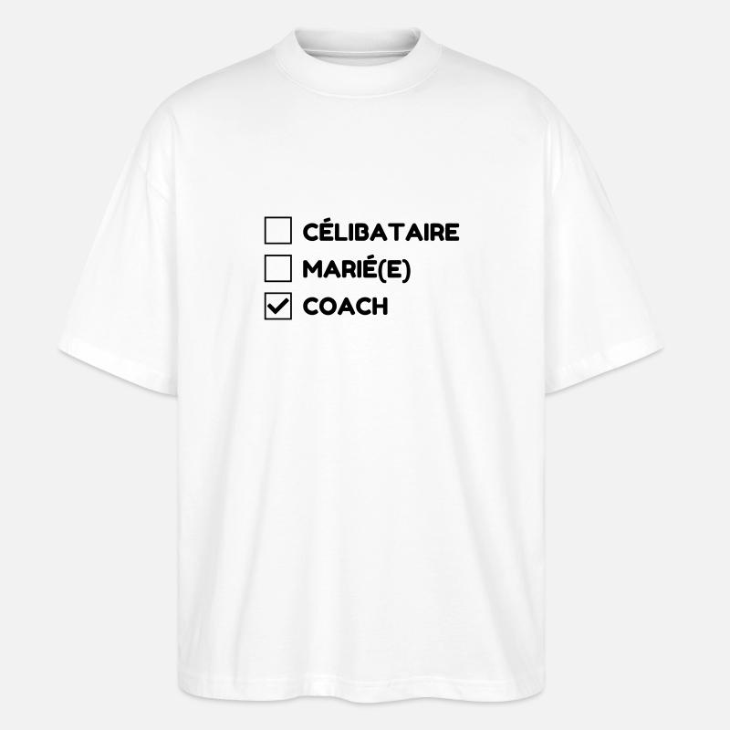 Coach / Coaching / Trainer / Sport - Stanley/Stella Oversized Unisex Bio T-Shirt Blaster 2.0 - Weiß