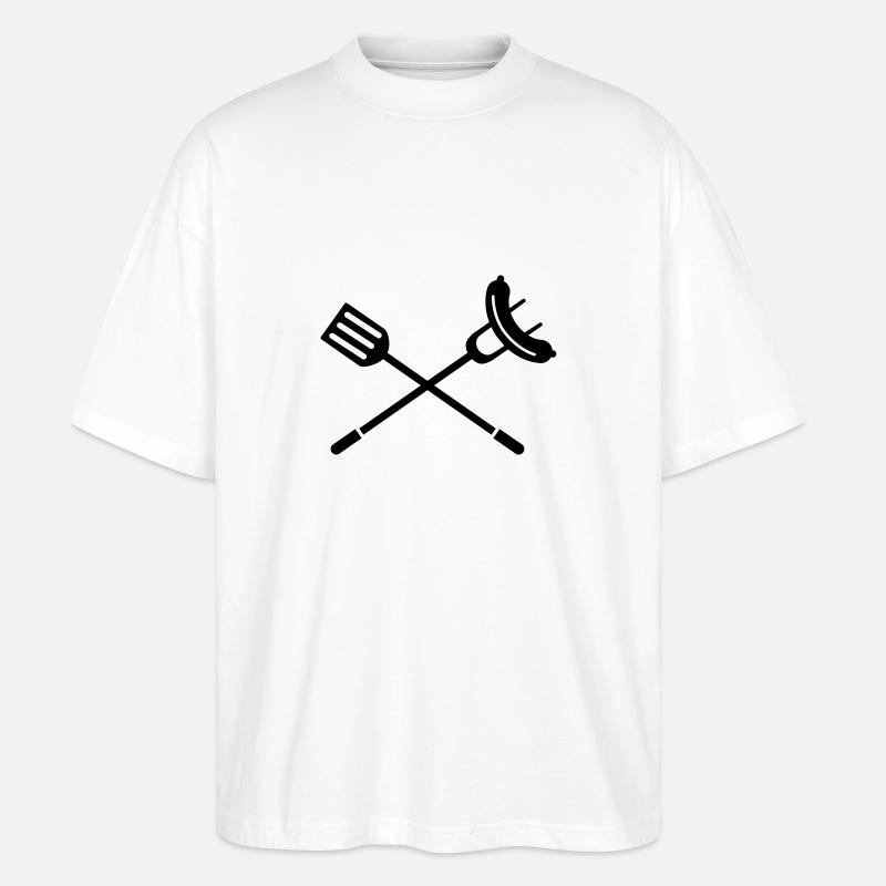 grill - Stanley/Stella Oversized Unisex Bio T-Shirt Blaster 2.0 - Weiß