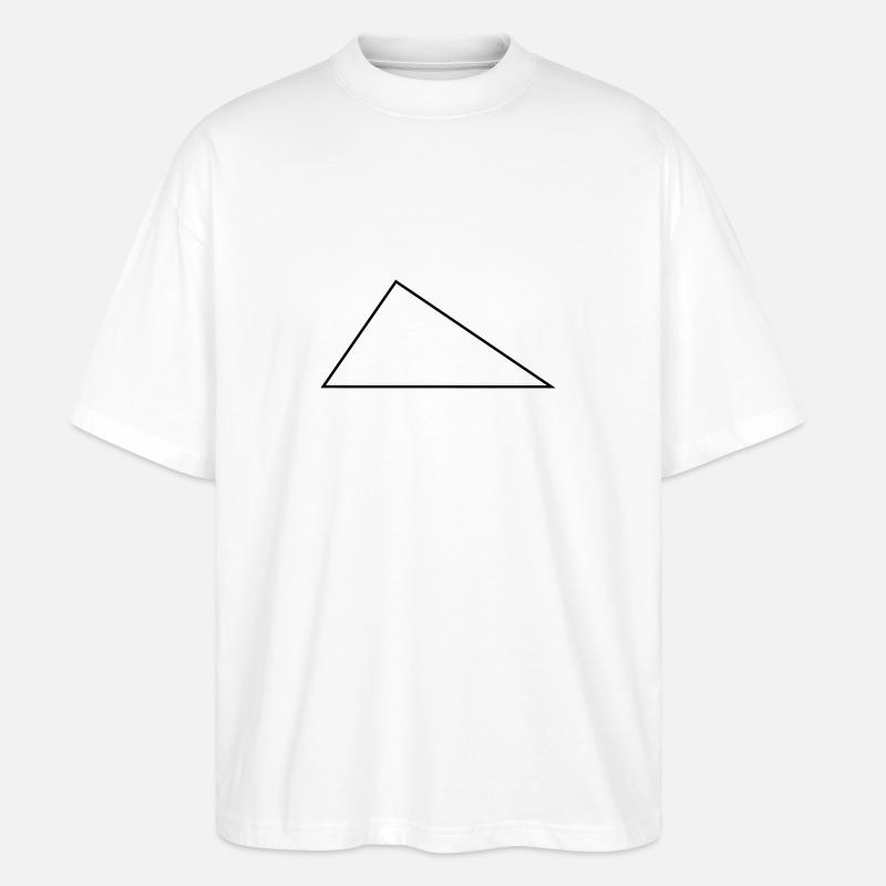 Right Triangle / / frame / / triangles - Stanley/Stella Oversized Unisex Organic T-shirt Blaster 2.0 - white