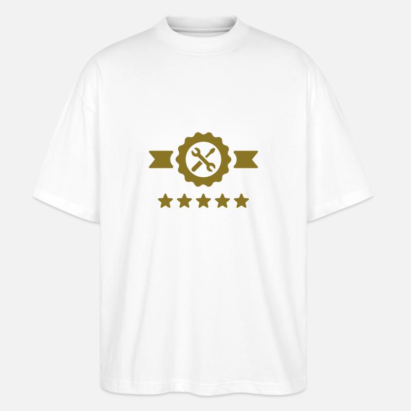 Bricolage / Basteln / Handwerker / DIY - Stanley/Stella Oversized Unisex Bio T-Shirt Blaster 2.0 - Weiß