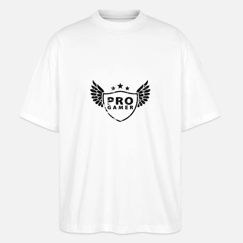 progamer - Stanley/Stella Oversized Unisex Bio T-Shirt Blaster 2.0 - Weiß