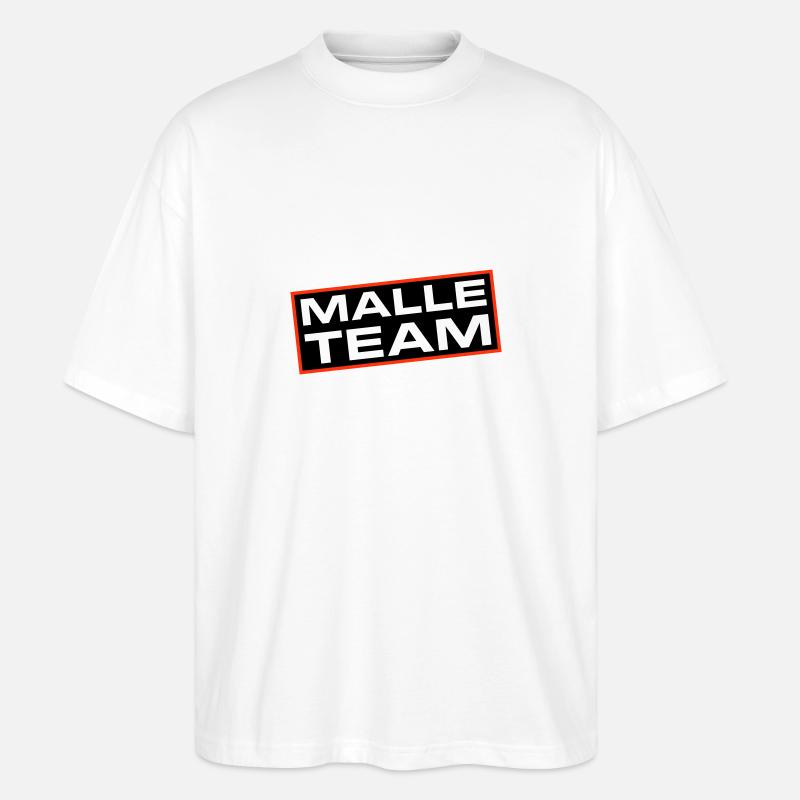 L’équipe Malle - T-shirt bio Blaster 2.0 coupe oversize Stanley/Stella Unisexe - blanc