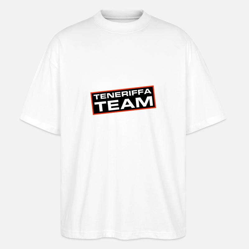 Teneriffa Team - Stanley/Stella Oversized Unisex Bio T-Shirt Blaster 2.0 - Weiß