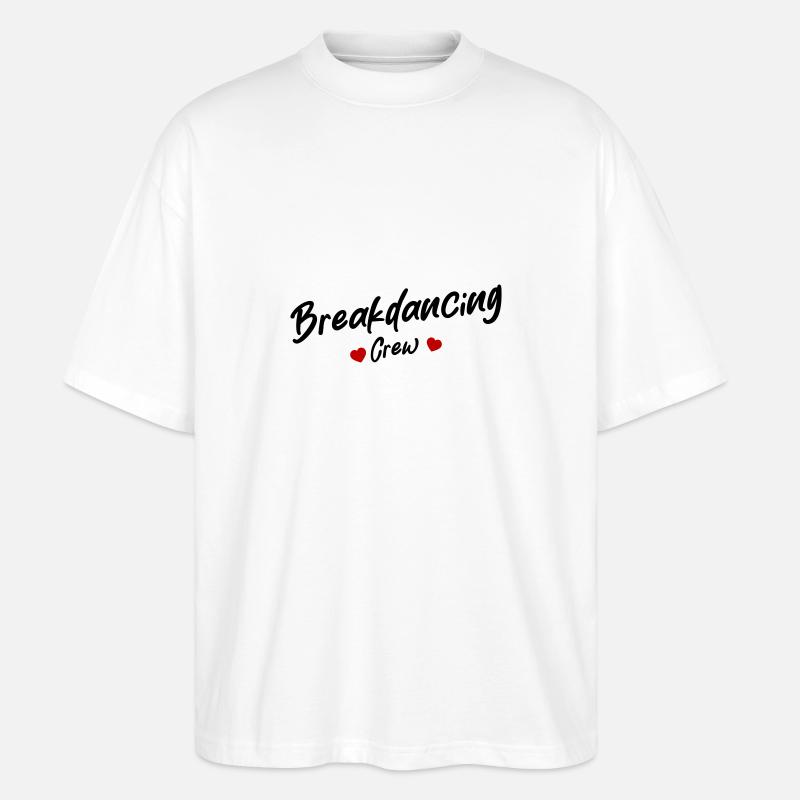 Cœur de l’équipe de breakdance - T-shirt bio Blaster 2.0 coupe oversize Stanley/Stella Unisexe - blanc