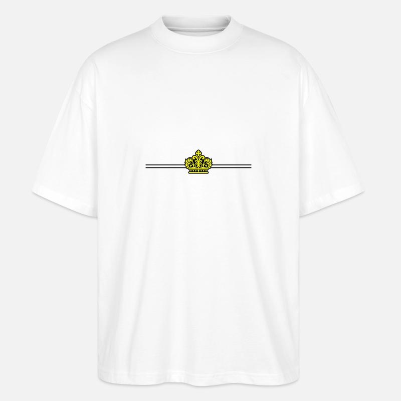 Krone Icon - Stanley/Stella Oversized Unisex Bio T-Shirt Blaster 2.0 - Weiß