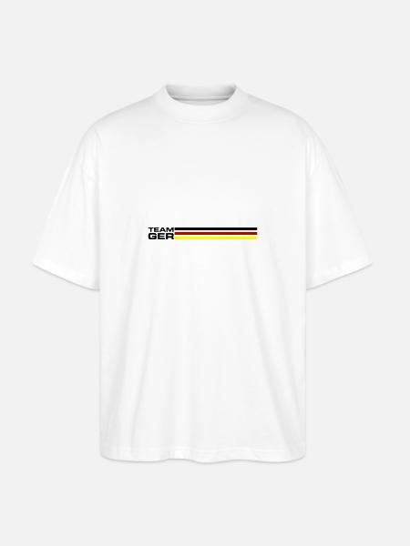 Team Germany - Stanley/Stella Oversized Unisex Organic T-shirt Blaster 2.0 - white