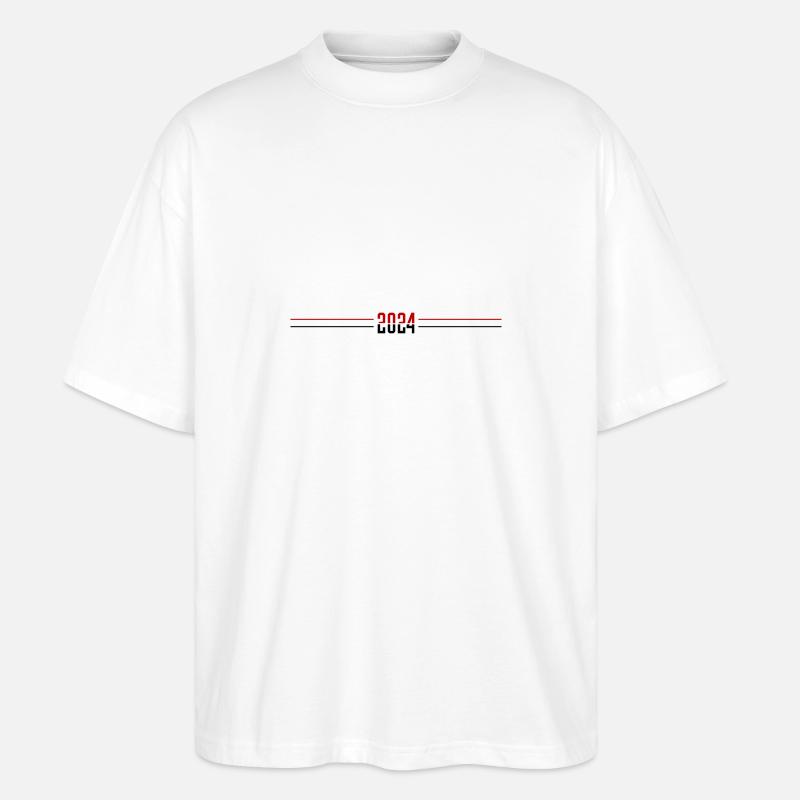 Ligne de l’année 2024 - T-shirt bio Blaster 2.0 coupe oversize Stanley/Stella Unisexe - blanc