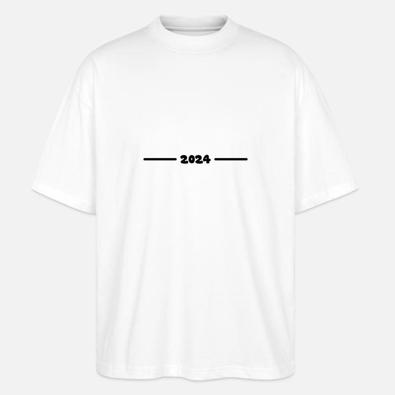 2024 Jahr - Stanley/Stella Oversized Unisex Bio T-Shirt Blaster 2.0 - Weiß