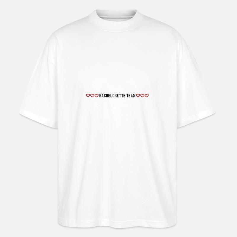 bachelorette team herzchen - Stanley/Stella Oversized Unisex Bio T-Shirt Blaster 2.0 - Weiß