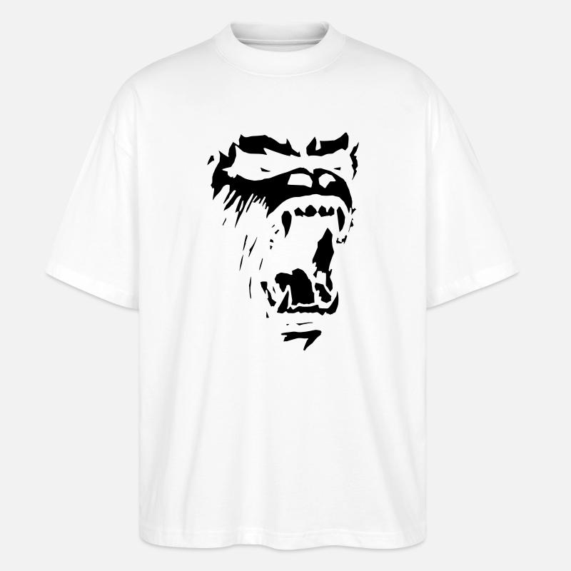 Gorilla - T-shirt bio Blaster 2.0 coupe oversize Stanley/Stella Unisexe - blanc