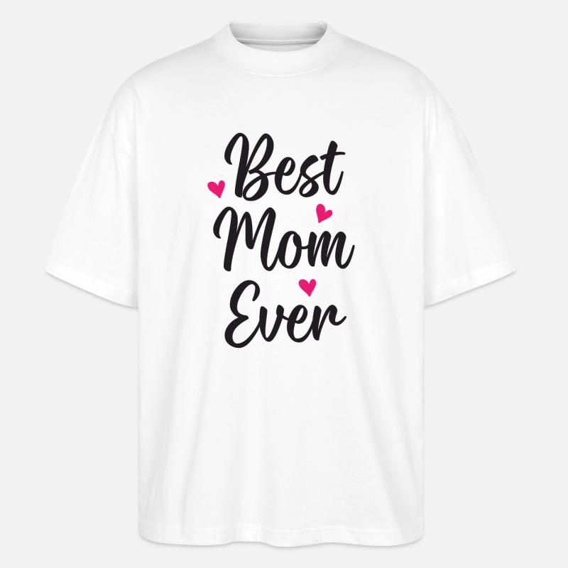 Beste Mutter aller Zeiten - Stanley/Stella Oversized Unisex Bio T-Shirt Blaster 2.0 - Weiß