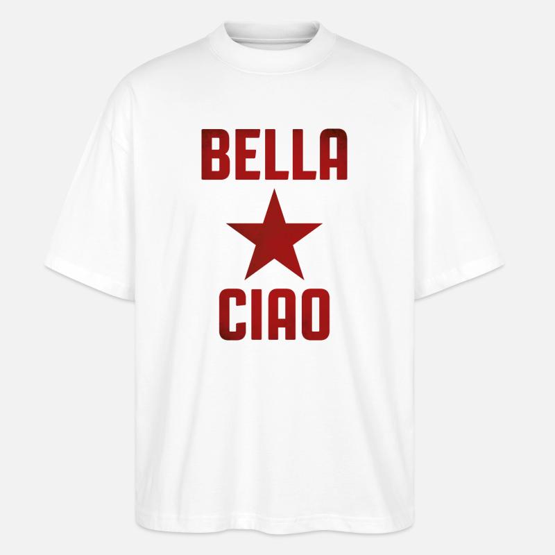 Partisanengesang - Stanley/Stella Oversized Unisex Bio T-Shirt Blaster 2.0 - Weiß