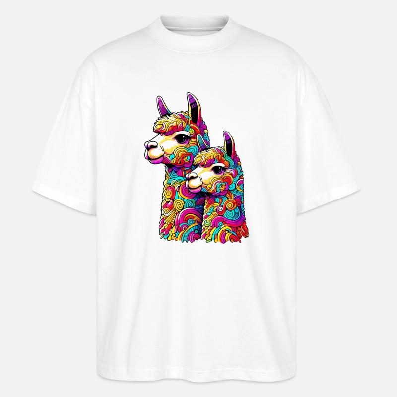 Alpaka - Stanley/Stella Oversized Unisex Bio T-Shirt Blaster 2.0 - Weiß