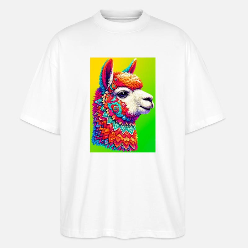 Alpaka - Stanley/Stella Oversized Unisex Bio T-Shirt Blaster 2.0 - Weiß