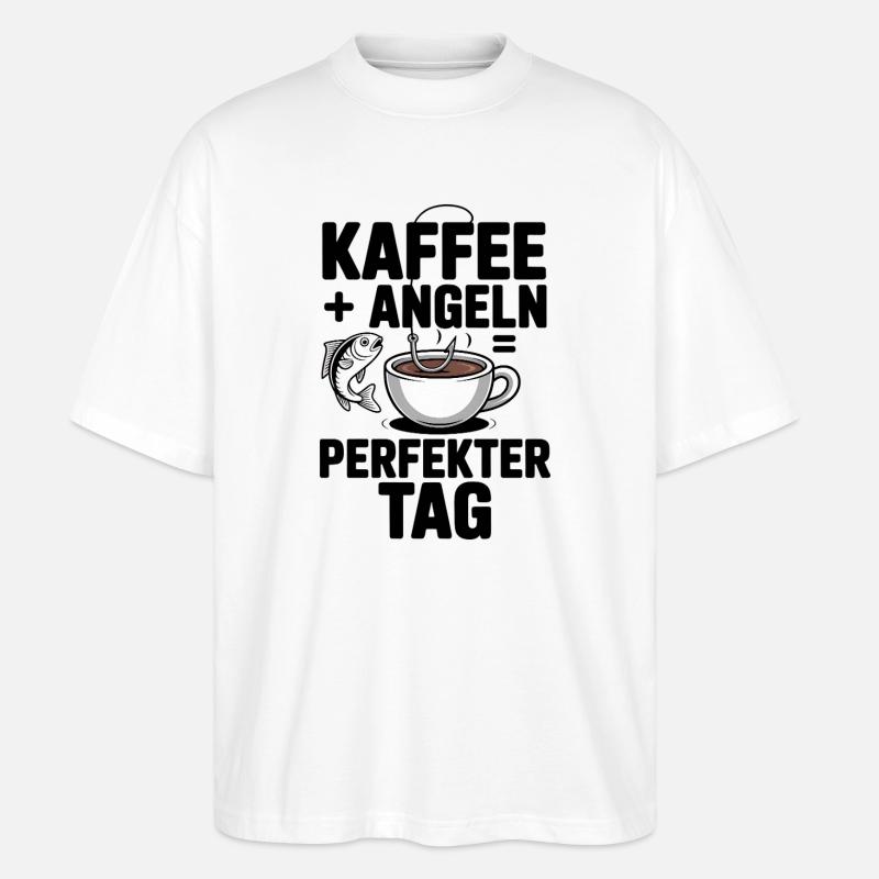 Cadeau de pêcheur Idée cadeau parfaite - T-shirt bio Blaster 2.0 coupe oversize Stanley/Stella Unisexe - blanc
