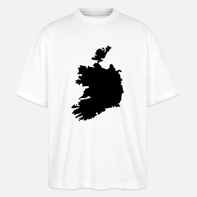 Irland - Stanley/Stella Oversized Unisex Bio T-Shirt Blaster 2.0 - Weiß