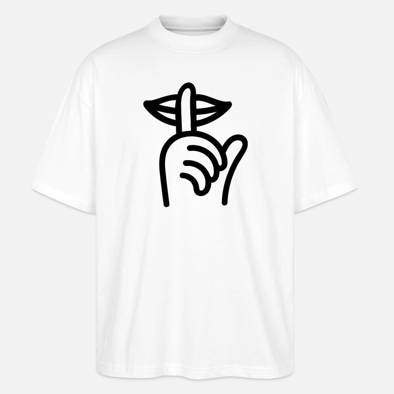 Quiet Life Grafik - Stanley/Stella Oversized Unisex Bio T-Shirt Blaster 2.0 - Weiß