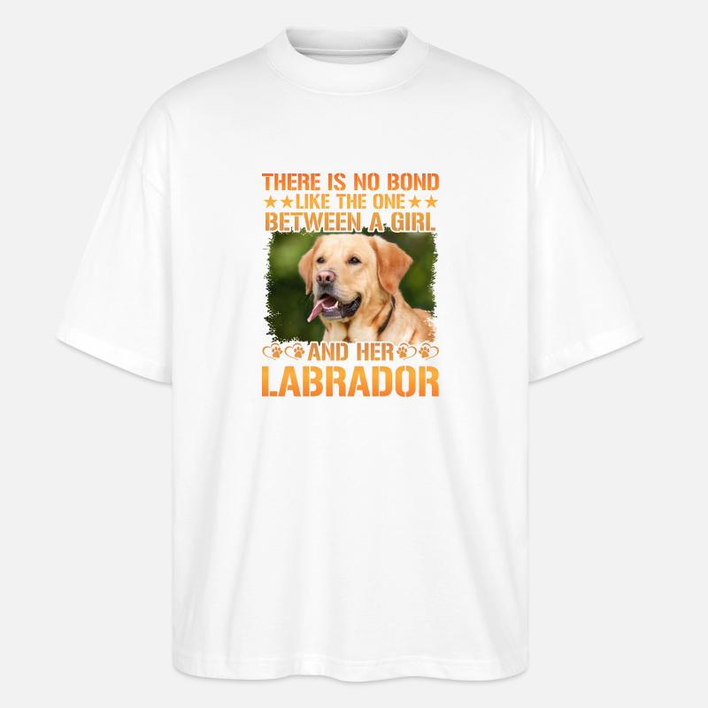 Labrador - Stanley/Stella Oversized Unisex Bio T-Shirt Blaster 2.0 - Weiß