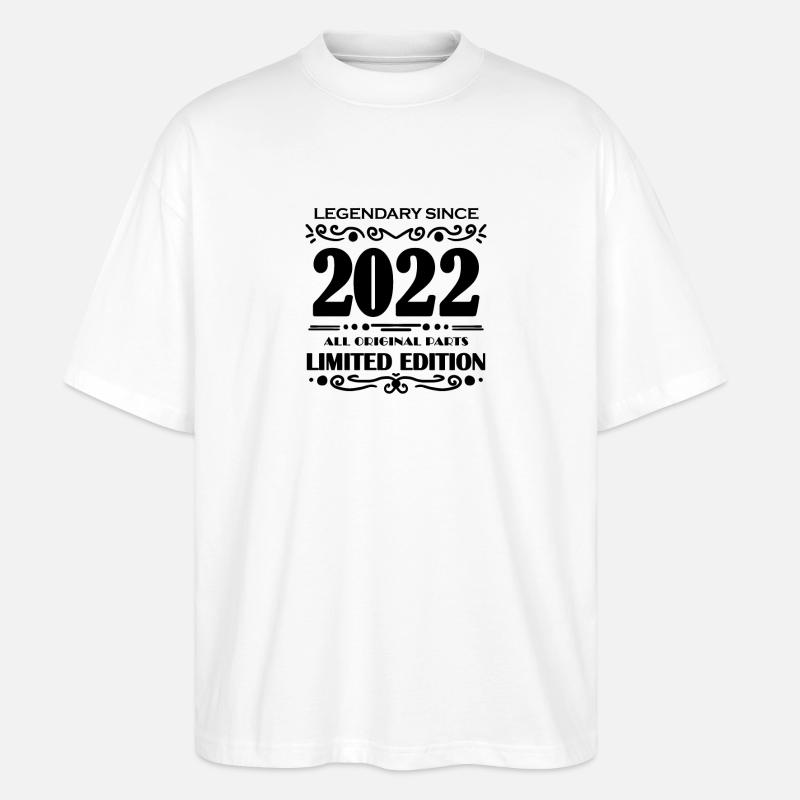 2022 - Stanley/Stella Oversized Unisex Bio T-Shirt Blaster 2.0 - Weiß