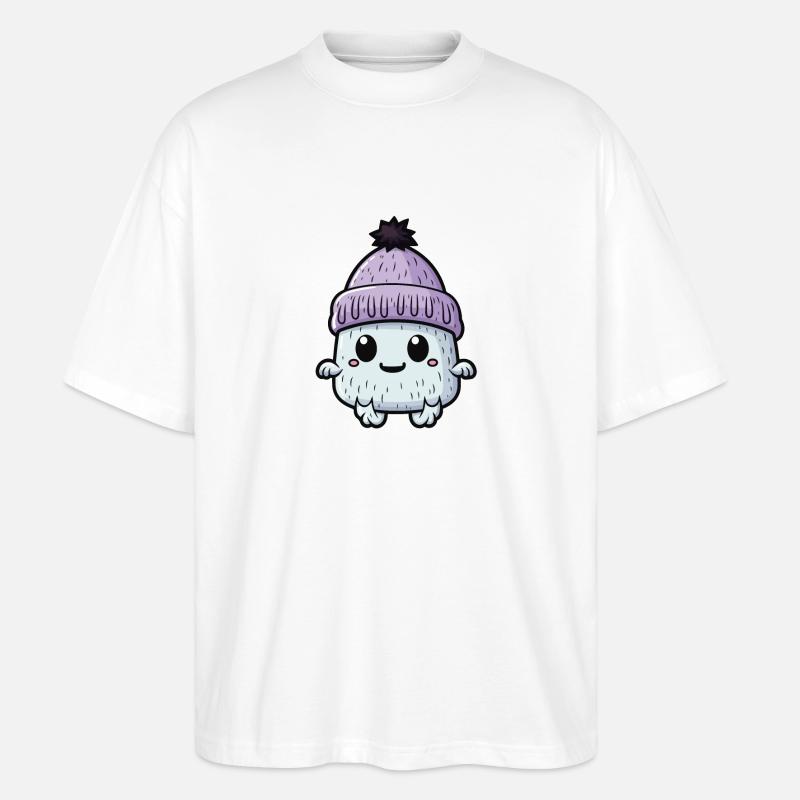 Eskimo Cold Winter Creature - Stanley/Stella Oversized Unisex Organic T-shirt Blaster 2.0 - white