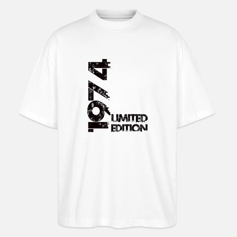 Édition limitée 1974 - T-shirt bio Blaster 2.0 coupe oversize Stanley/Stella Unisexe - blanc