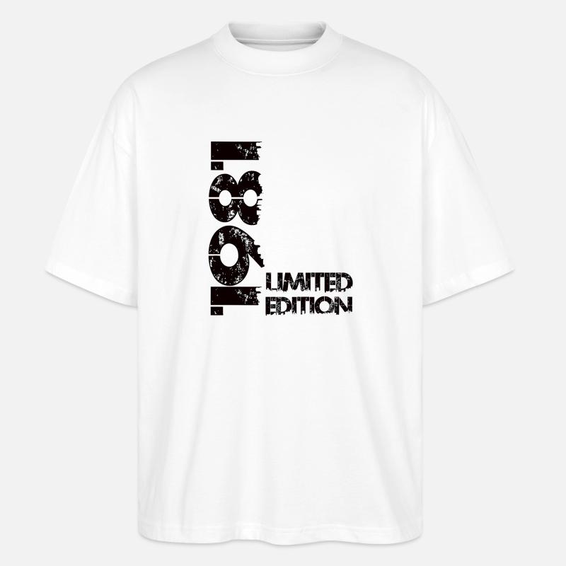 Édition limitée 1981 - T-shirt bio Blaster 2.0 coupe oversize Stanley/Stella Unisexe - blanc
