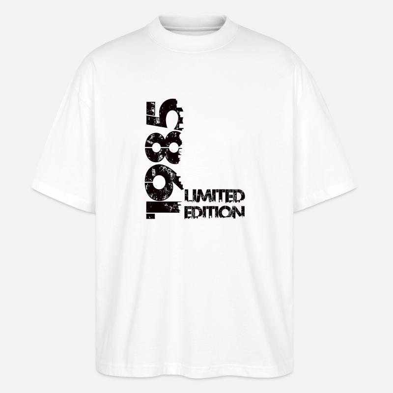 Édition limitée 1985 - T-shirt bio Blaster 2.0 coupe oversize Stanley/Stella Unisexe - blanc