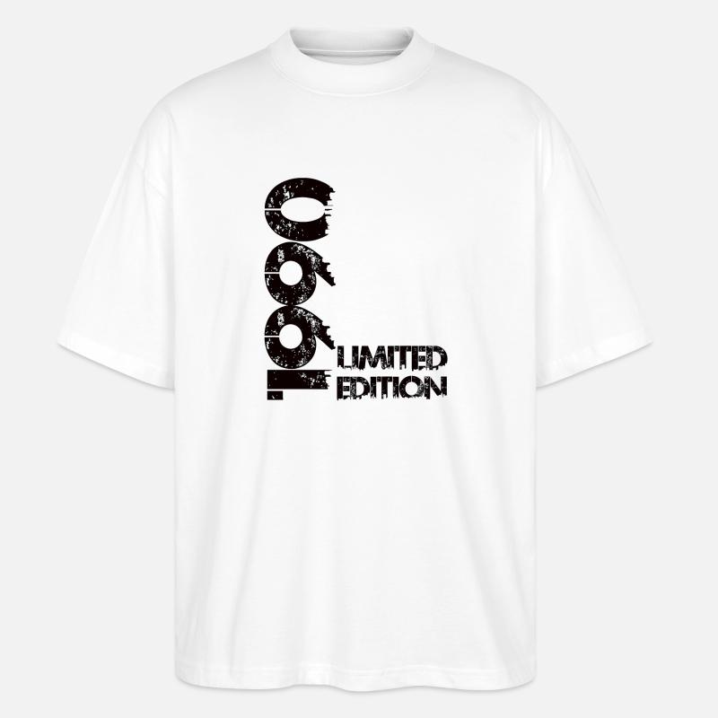 Édition limitée 1990 - T-shirt bio Blaster 2.0 coupe oversize Stanley/Stella Unisexe - blanc