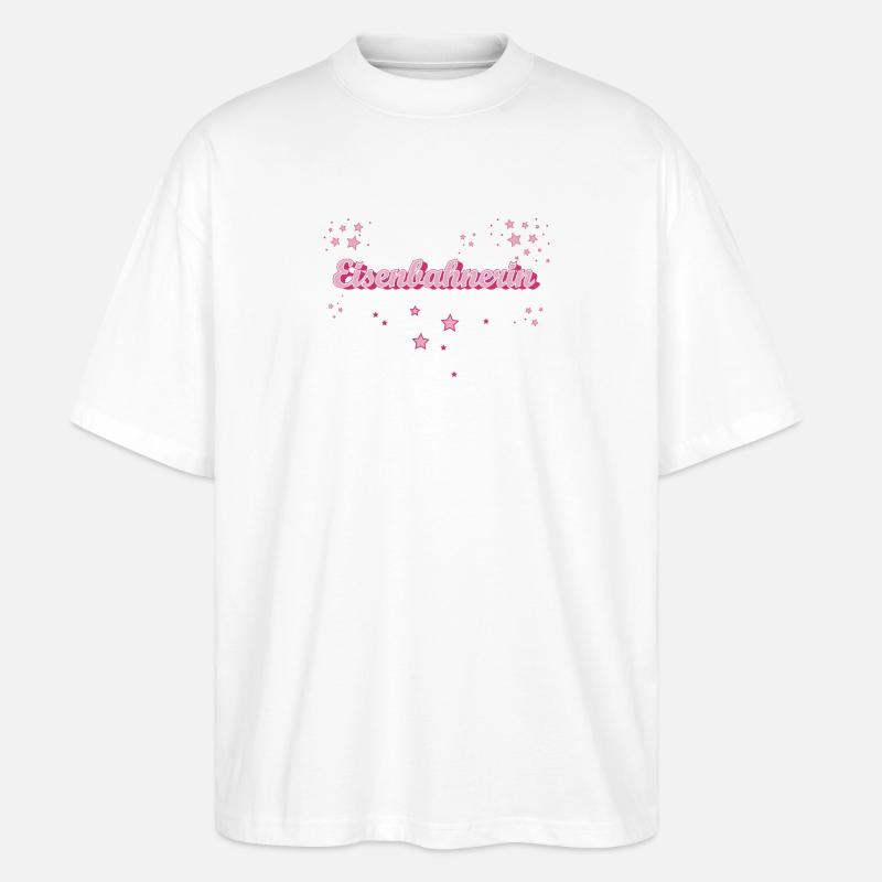 Lokführer Abschluss-Geschenk Eisenbahnerin - Stanley/Stella Oversized Unisex Bio T-Shirt Blaster 2.0 - Weiß