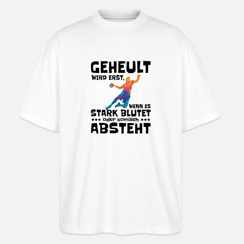 Jeu de handball sanglant - T-shirt bio Blaster 2.0 coupe oversize Stanley/Stella Unisexe - blanc